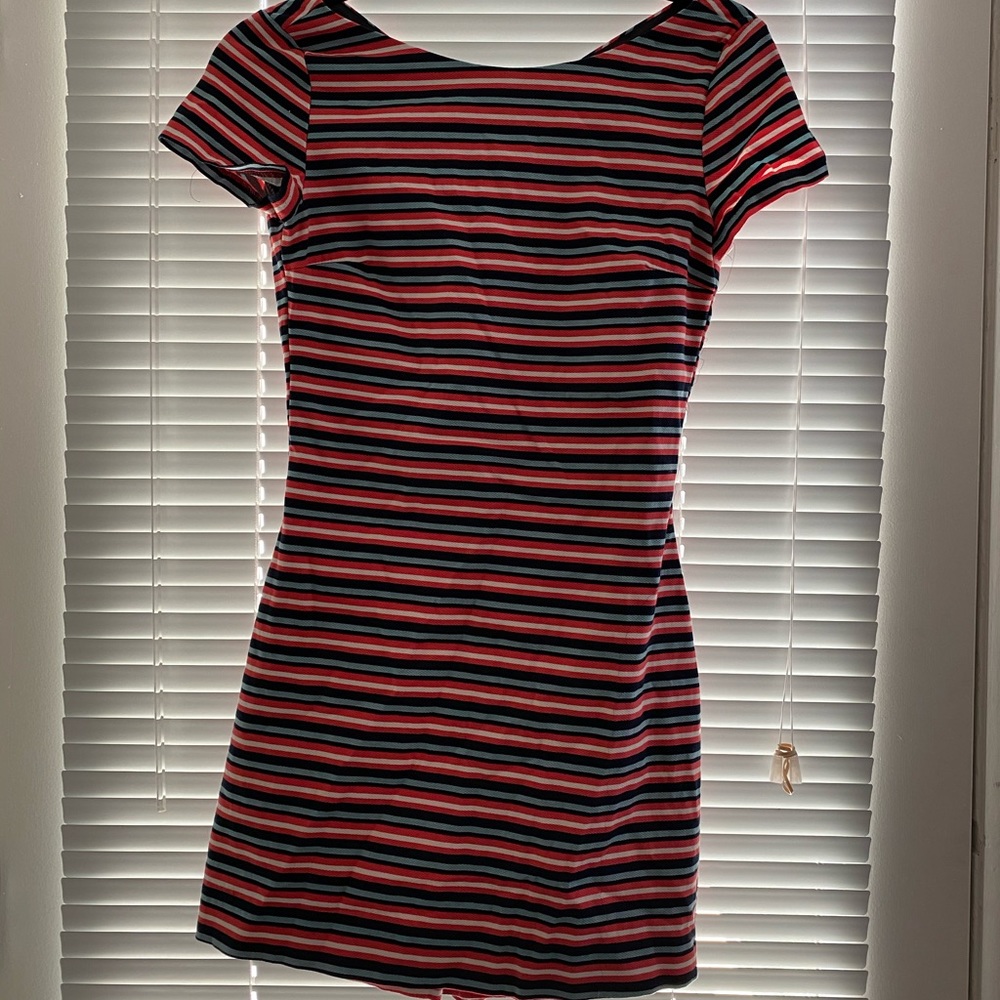 Zara striped skort dress